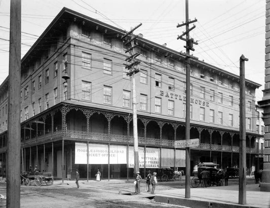1905 Battle House Mobile Alabama Old Historic Vintage Photo Reprint