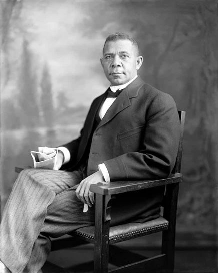 1905 Civil Rights Activist Booker T Washington Glossy Keychain Portrait Print