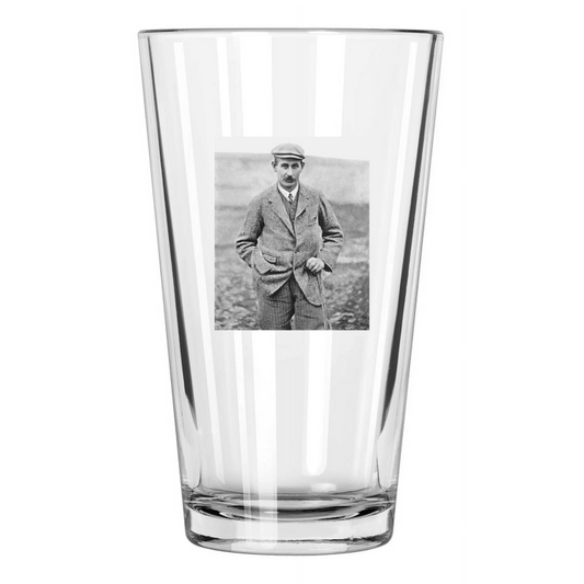 1905 Pro Golfer Harry Vardon Photo Golf Pint Beer Drinking Glass