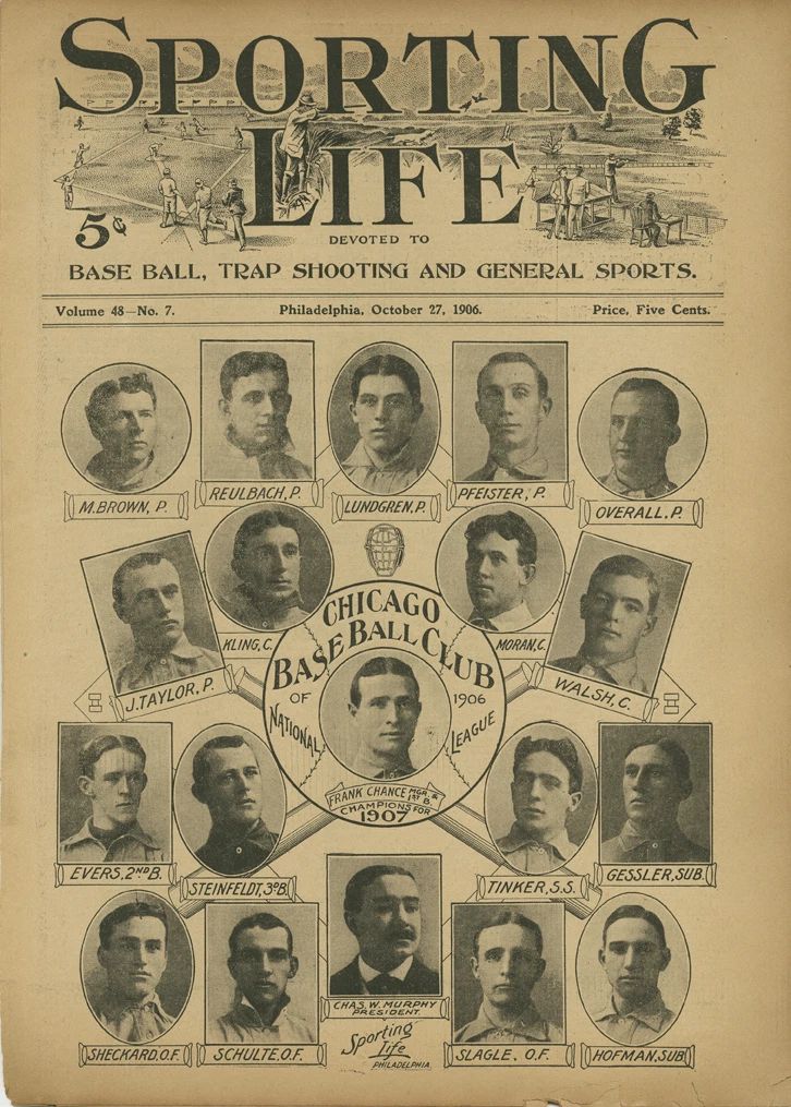 1906 Chicago Cubs Team Photo Baseball Picture Nl Champs Mlb