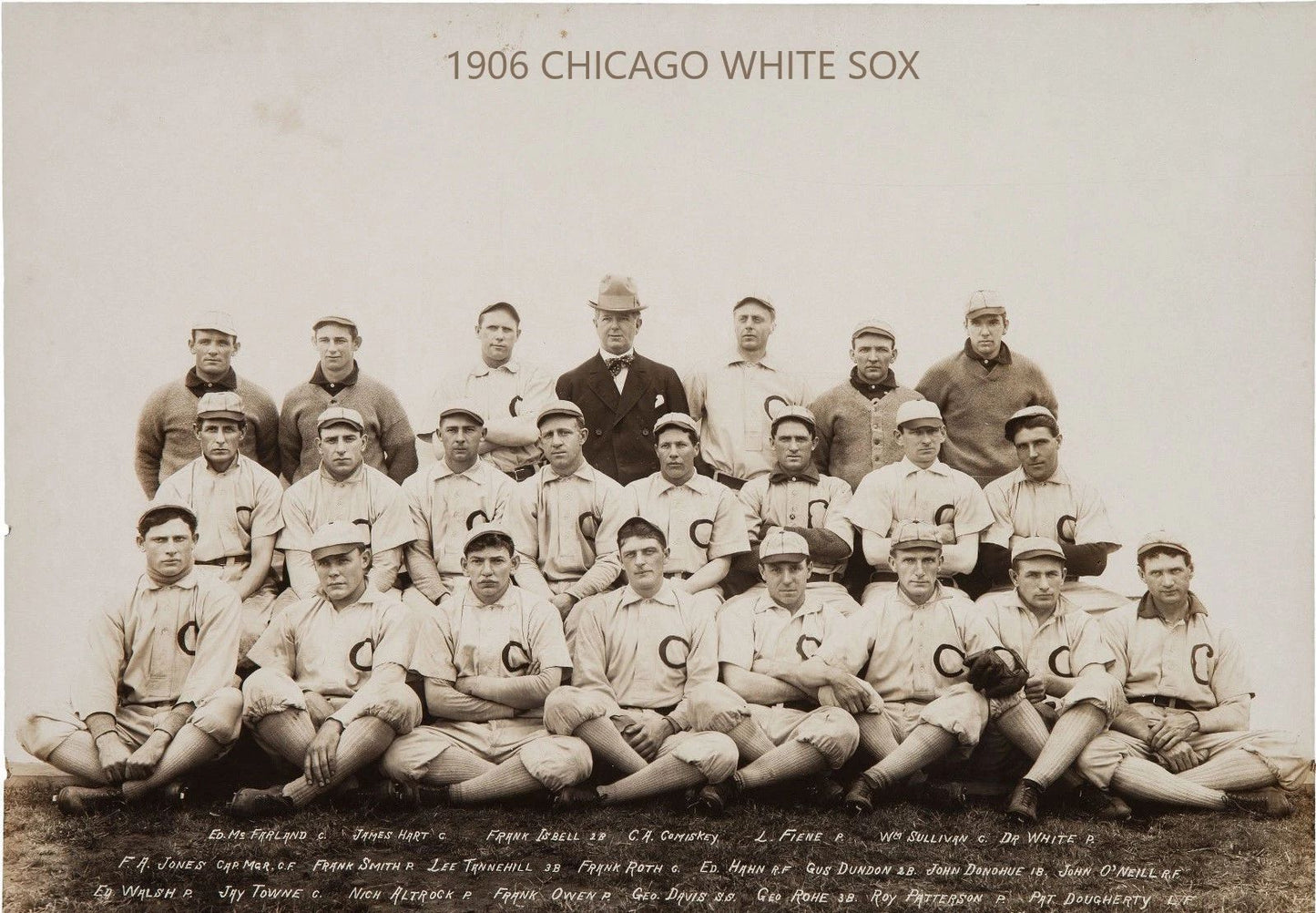 1906 Chicago White Sox Team Magnet Baseball Picture Mlb