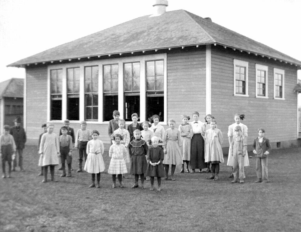 1906 Cloverdale School Children Oregon Old Vintage Magnet Reprint