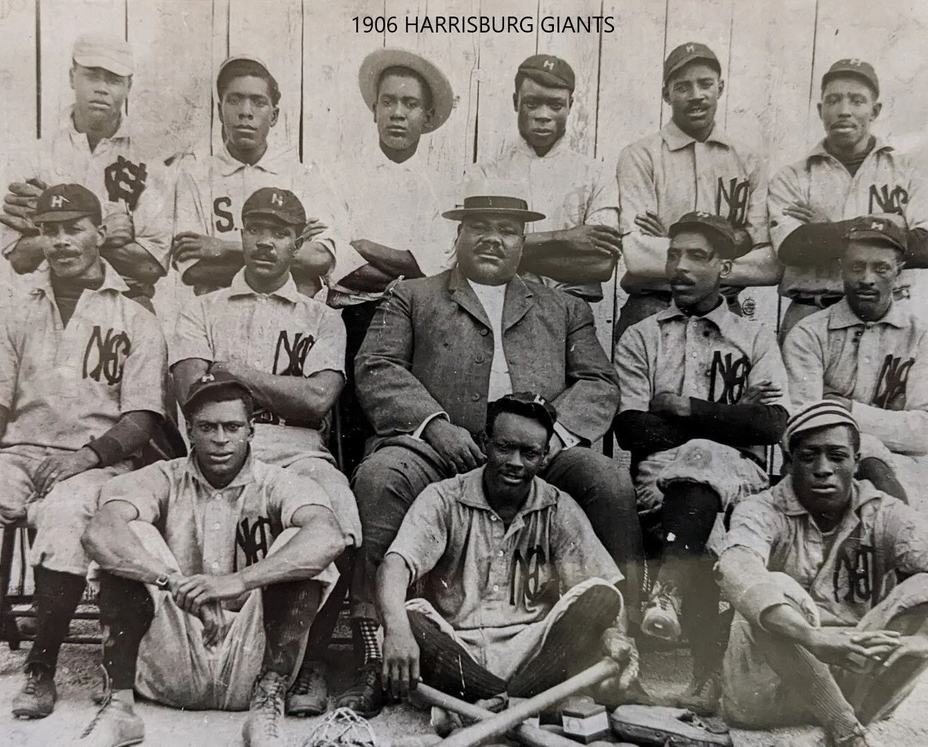 1906 Harrisburg Giants Team Photo Baseball Picture Negro League