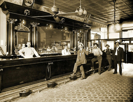 1906 Horseshoe Saloon, Junction City, Kansas Old Keychain Reprint