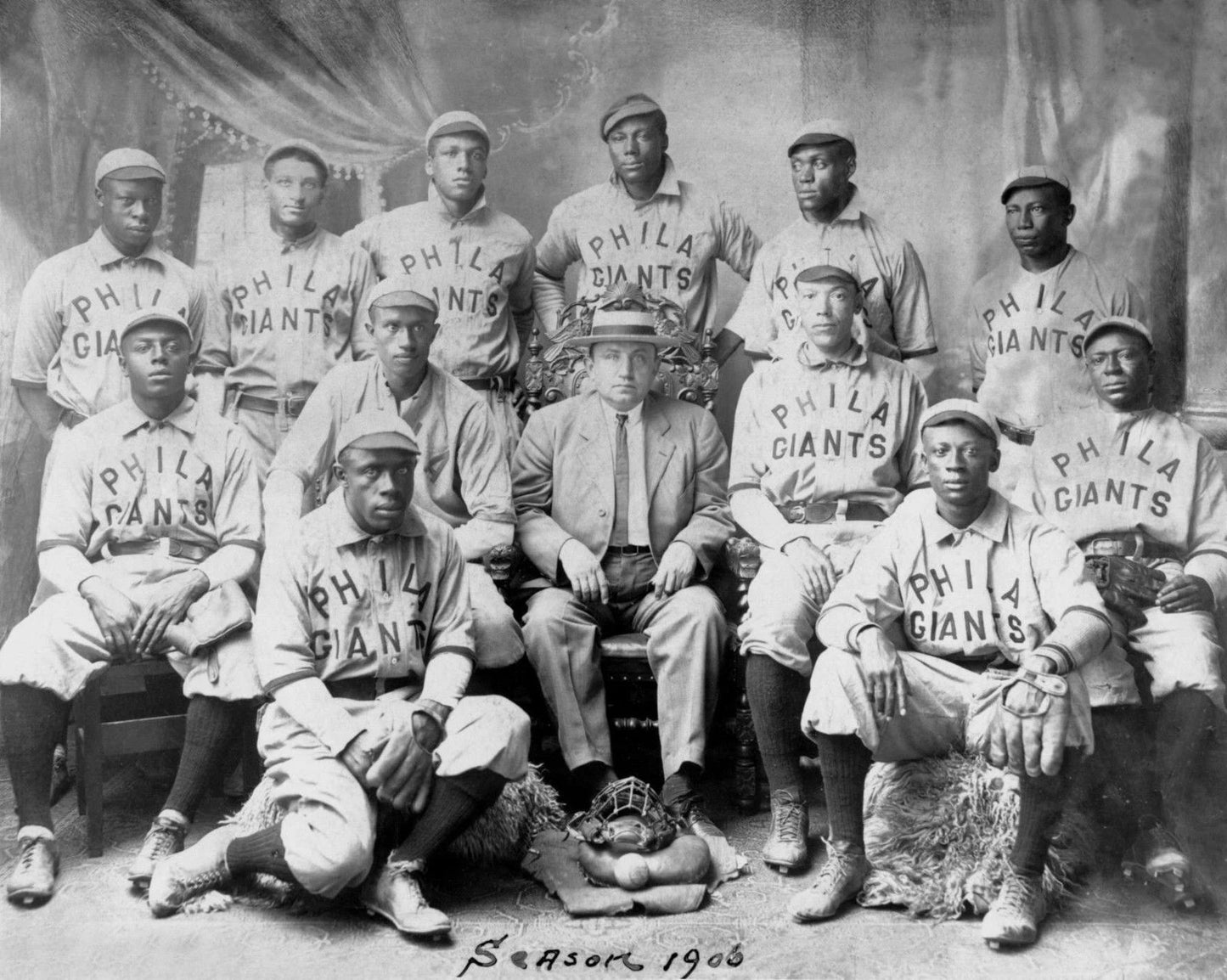 1906 Philadelphia Hilldale Giants Team Keychain Baseball Picture Negro League