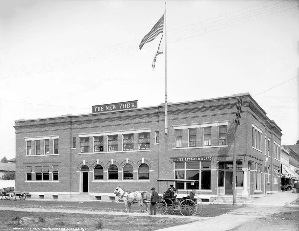 1906 The New York Harbor Springs Mi Old Retro Magnet Picture Reprint