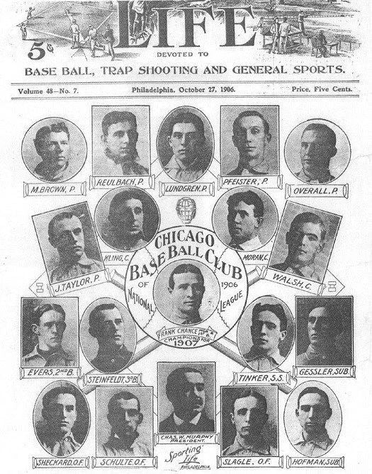 1907 Chicago Cubs Team Magnet Baseball Picture Mlb 1906 Club