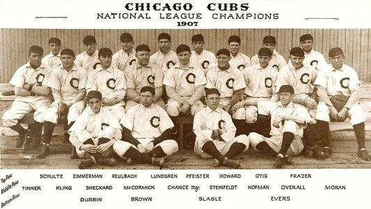 1907 Chicago Cubs Team Photo Baseball Mlb Wide Border 300 Piece Jigsaw Puzzle