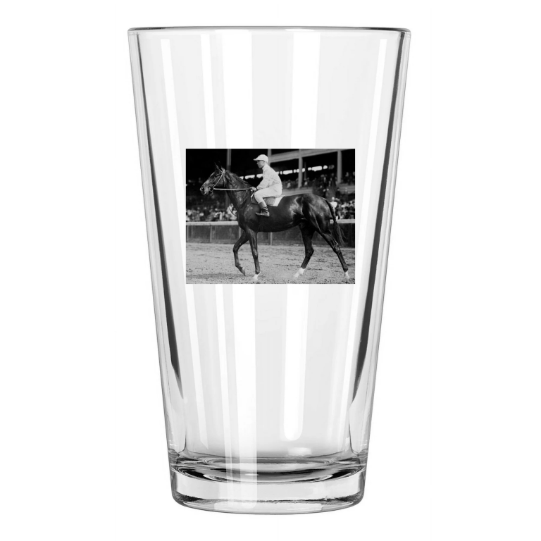 1907 Champion Racehorse Colin Photo Horse Pint Beer Drinking Glass