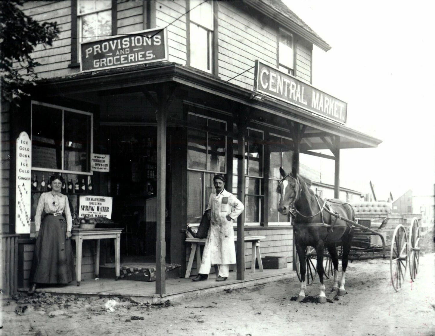 1907 General Store Siasconset Ma Old Vintage Retro Photo Reprint