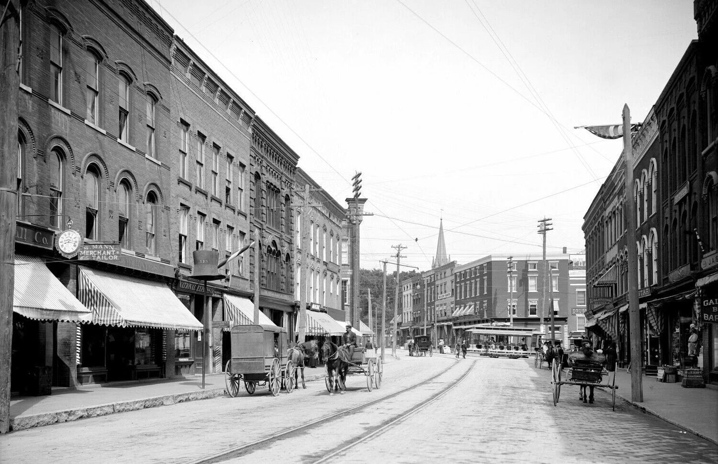 1907 Margaret Street Plattsburgh New York Old Vintage Magnet Reprint