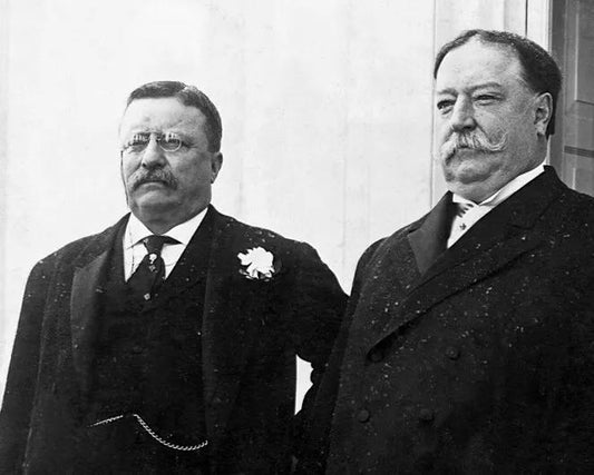 1907 Us President Teddy Roosevelt And William H Taft Glossy Photo Poster