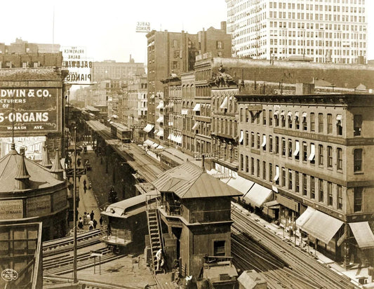 1907 Wabash Avenue Chicago Illinois Old City Buildings 300 Piece Jigsaw Puzzle