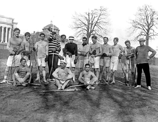 1908 Columbia University Lacrosse Team Vintage College Picture Keychain