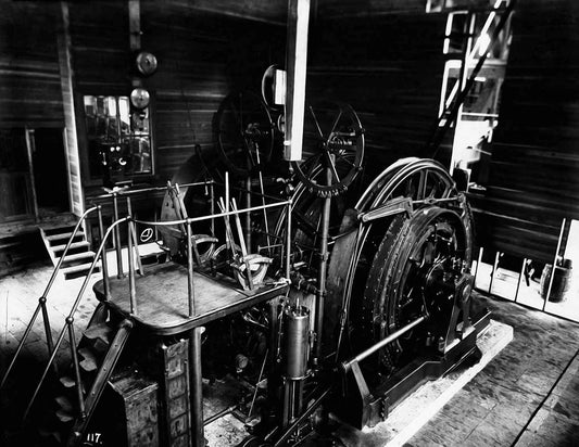 1908 Hoist Room Hecla Mine Burke Idaho Old Vintage Magnet Reprint
