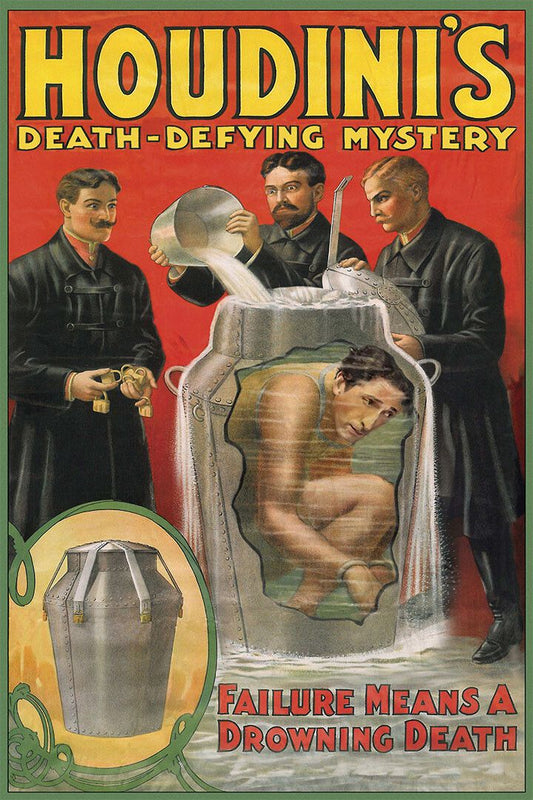 1908 Houidinis Escape From Death Vintage Magic Jigsaw Puzzle
