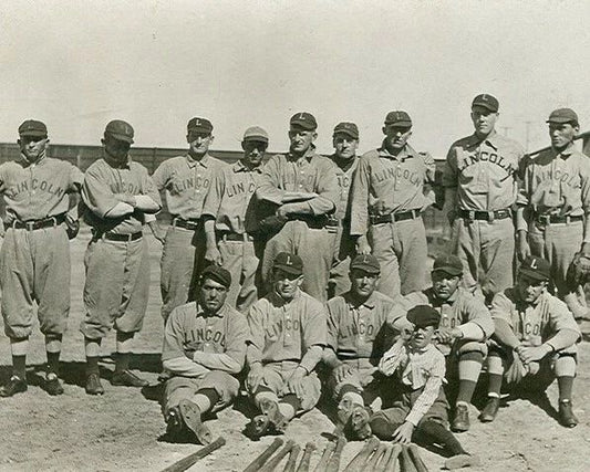 1908 Lincoln Greenbacks Team Keychain Baseball Picture Western League Nebraska