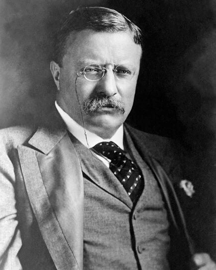 1908 Us Former President Theodore 'Teddy' Roosevelt Glossy Keychain Print