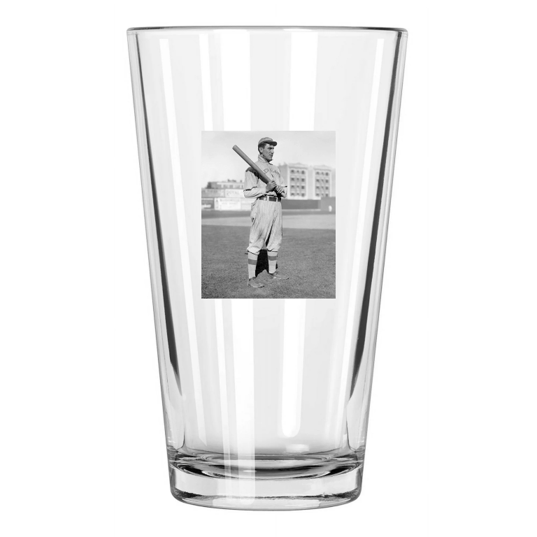 1909 Cleveland Naps Nap Lajoie Photo Vintage Hof 37 Pint Beer Drinking Glass