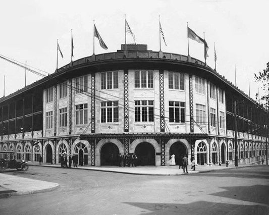 1909 Pittsburgh Pirates Forbes Field Glossy Keychain Print Stadium Keychain