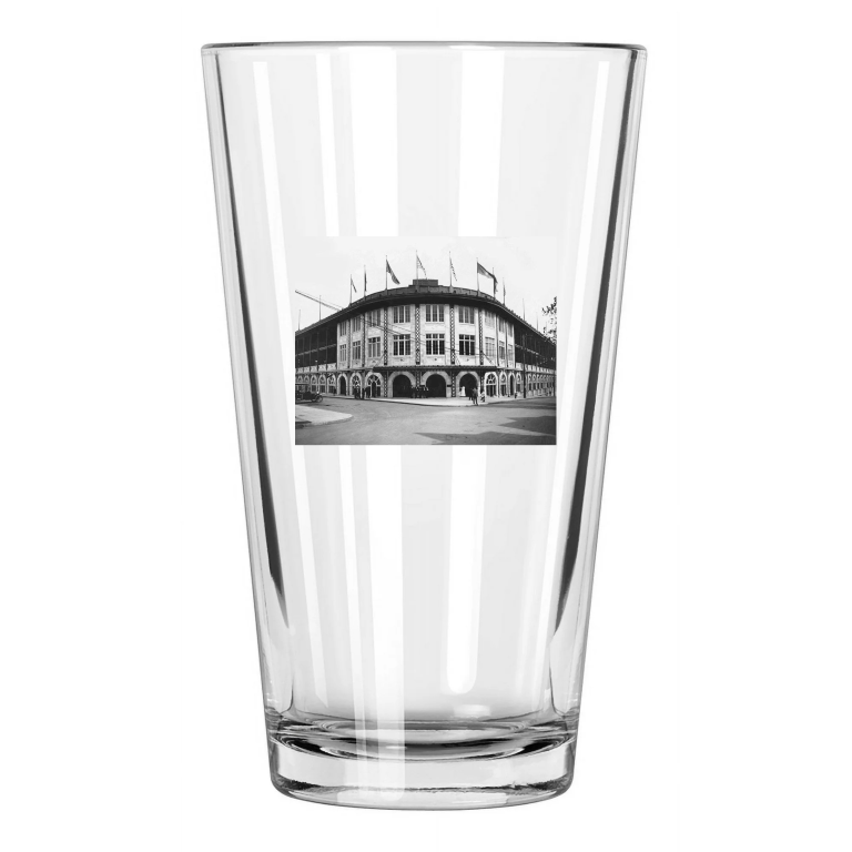 1909 Pittsburgh Pirates Forbes Field Photo Stadium Pint Beer Drinking Glass