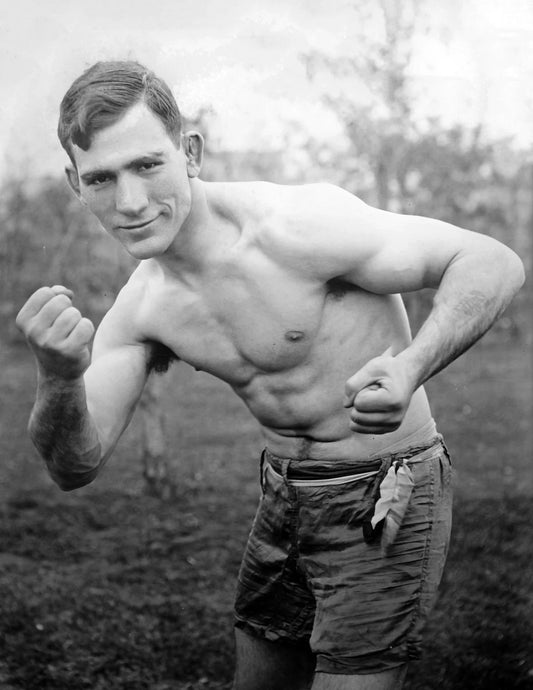 1910 1915 Boxer George Knockout Brown Vintage Old Photo Reprint