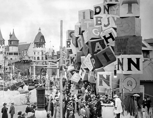 1910 1915 Luna Park Coney Island Nyc Vintage Old Retro 300 Piece Jigsaw Puzzle