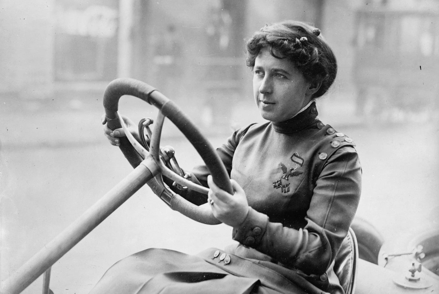 1910 1917 Race Car Driver Joan Newton Cuneo Picture Magnet Retro Vintage