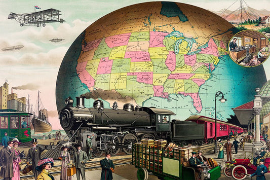 1910 20Th Century Transportation Classic Vintage Style Magnet