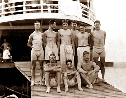 1910 Columbia Crew Team College University Rowing Historic Picture Keychain