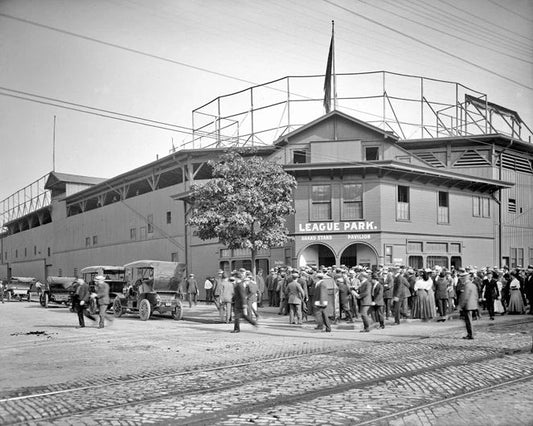 1910 Cleveland Indians League Park Glossy Keychain Print Field Keychain