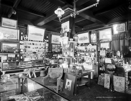 1910 El Unico Store St. Augustine Fl Vintage Historic Picture Keychain