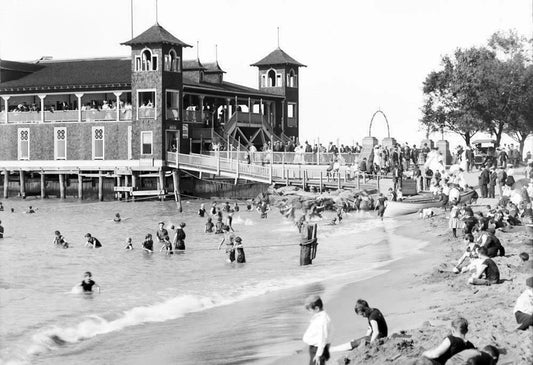 1910 Gordon Park Beach Cleveland Oh Vintage Keychain Reprint