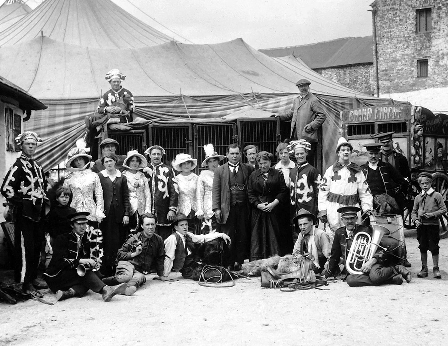 1910 Grand Circus Entertainers Vintage Old Vintage Magnet Reprint