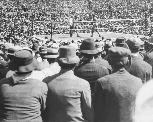 1910 Heavyweight Champion Jack Johnson Vs Jim Jeffries Glossy Keychain Print 1