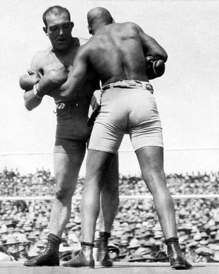 1910 Heavyweight Champion Jack Johnson Vs Jim Jeffries Glossy Photo Print 2