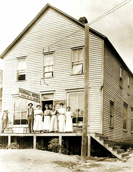 1910 Kendall Hotel, Kendall, Montana Vintage Magnet Reprint Reprint