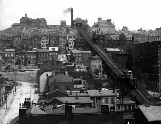 1910 Mount Adams Incline Cincinnati Vintage Magnet Historic Reprint