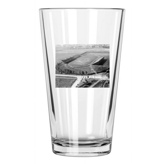 1910 Randall Field Photo Camp Stadium Wisconsin Badgers Pint Beer Drinking Glass