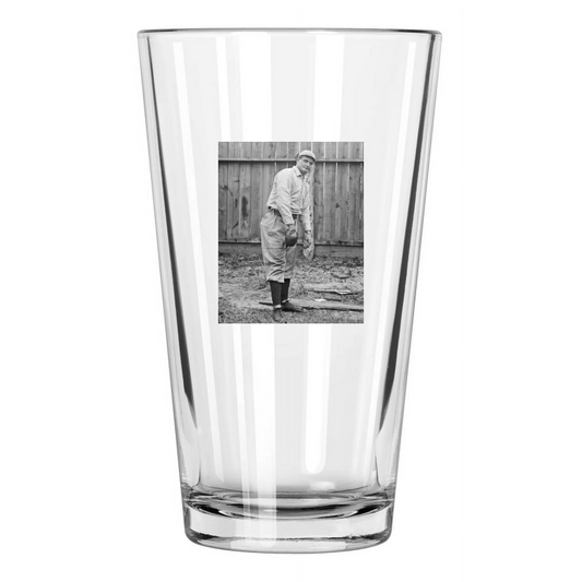1910 St Louis Browns Rube Waddell Photo Baseball Pint Beer Drinking Glass