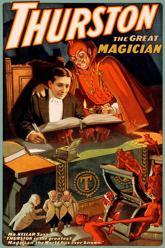 1910 Thurston The Great Magician Magic Book Wall Art Home Decor Poster