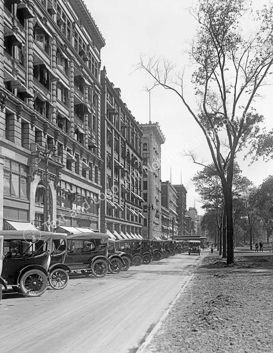 1910 Washington Boulevard Detroit Michigan Old Print 300 Piece Jigsaw Puzzle
