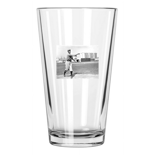 1910 Washington Senators Walter Johnson Photo Pint Beer Drinking Glass