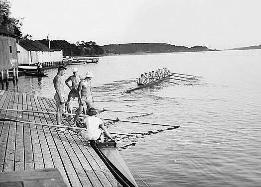 1910 Yale Freshmen Crew 4 &8 Man Teams Old Vintage Photo Reprint