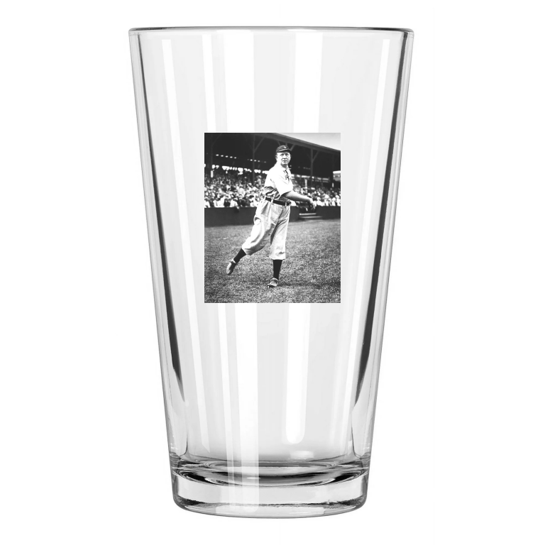 1911 Cleveland Naps Cy Young Photo Baseball Hof 37 Pint Beer Drinking Glass