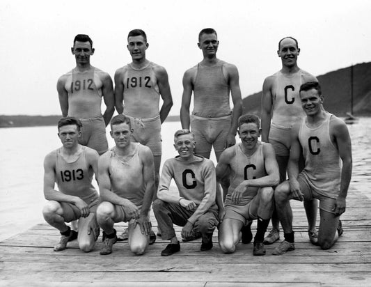1911 Cornell Varsity Crew Team Vintage Magnetgraph Row Sport Reprint