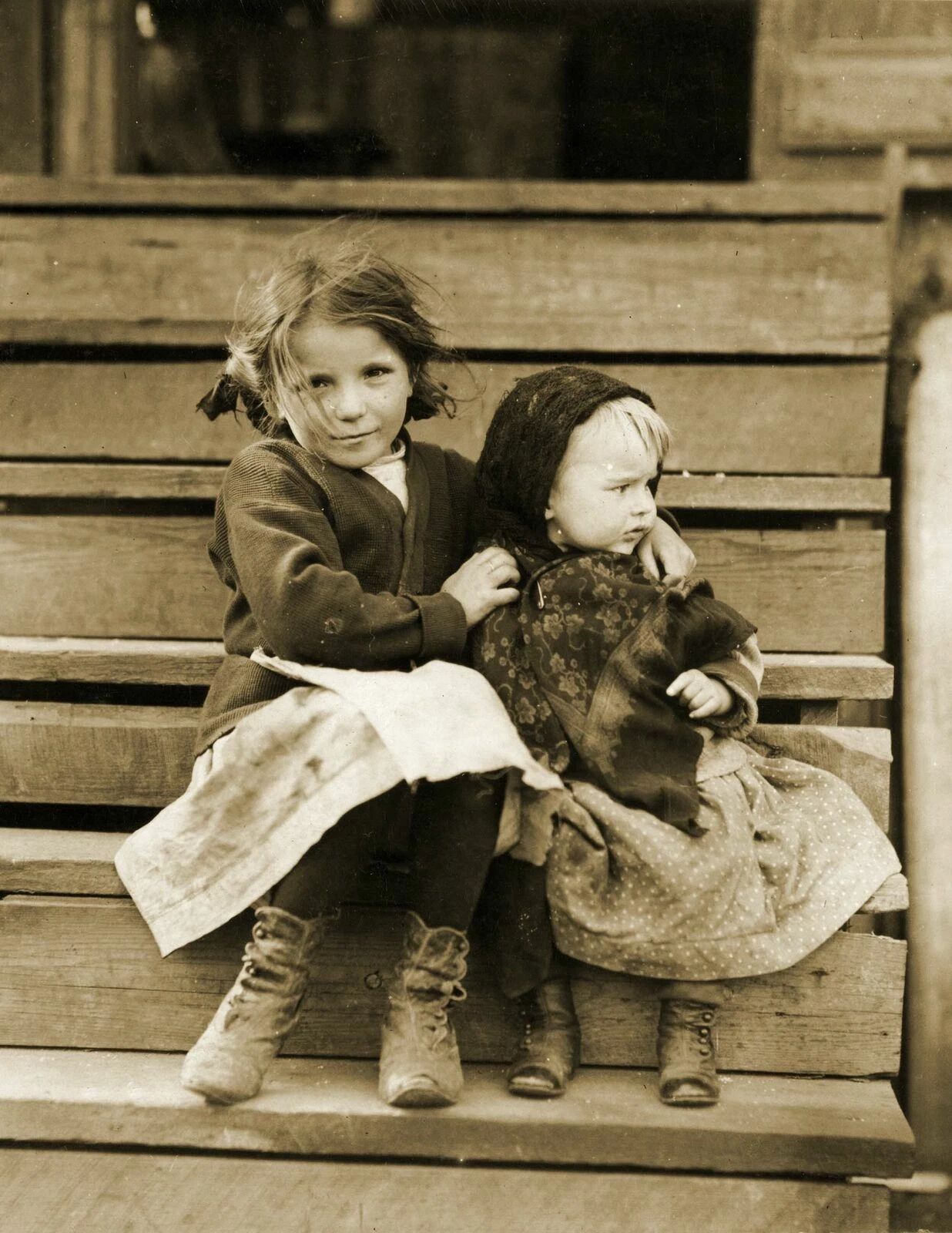 1911 Julia And Baby Sister Bayou La Batre Al Old Retro Magnet Reprint
