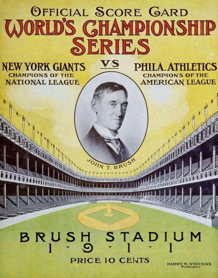 1911 New York Giants Vs Philadelphia Athletics Photo Baseball Picture Ny