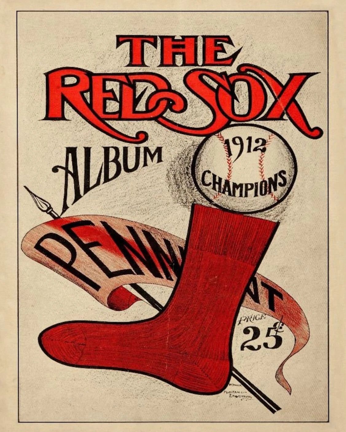 1912 Boston Red Sox Photo Baseball Picture Mlb 300 Piece Jigsaw Puzzle