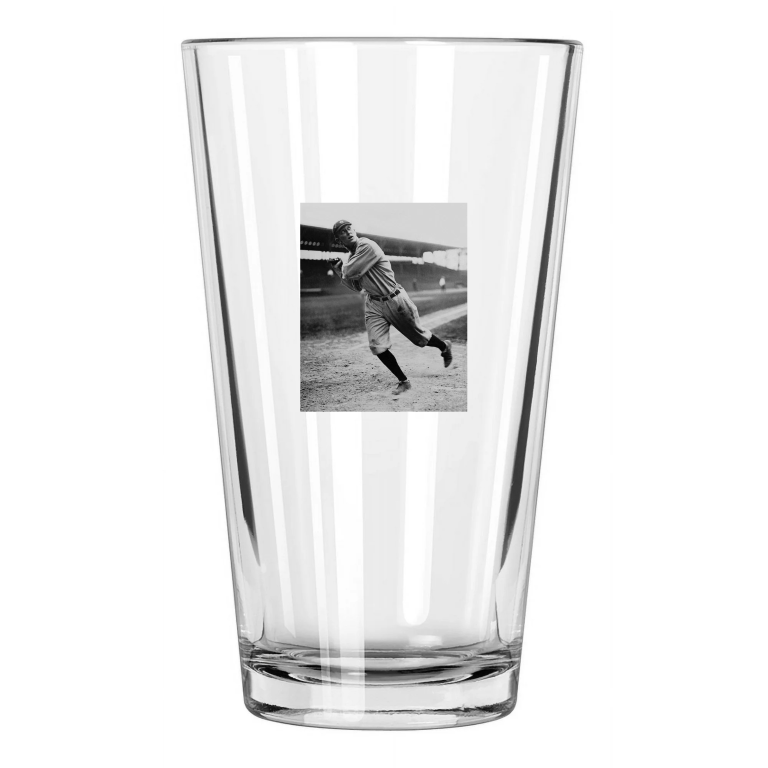 1912 Detroit Tigers Ty Cobb Baseball Reprint Vintage Pint Beer Drinking Glass
